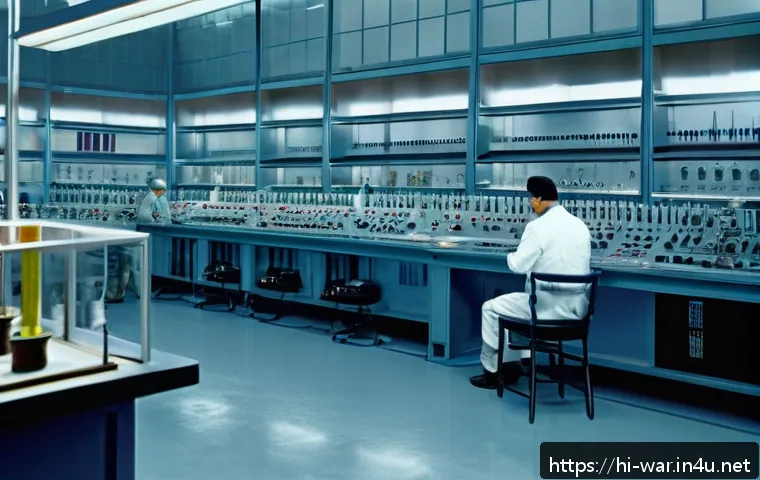 핵무기 개발 역사 - A detailed historical scene depicting the development of atomic weapons during World War II, featuri...
